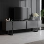 Hanah Home Soporte de TV Luxe Antracita y Negro